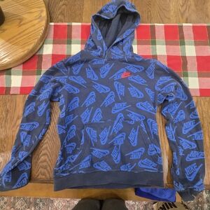 Nike Blue Men's Hoodie Sweater